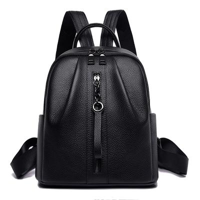 High-quality Leather School Bags for Teenagers and Girls  Genuine Leather Backpacks Female Backpack Fashion