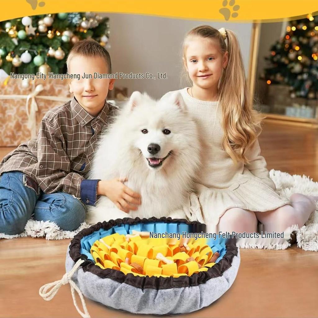 Anti-Choke Slow Feeder & Sniffing Mat for Pets – Stress Relief & Training Blanket