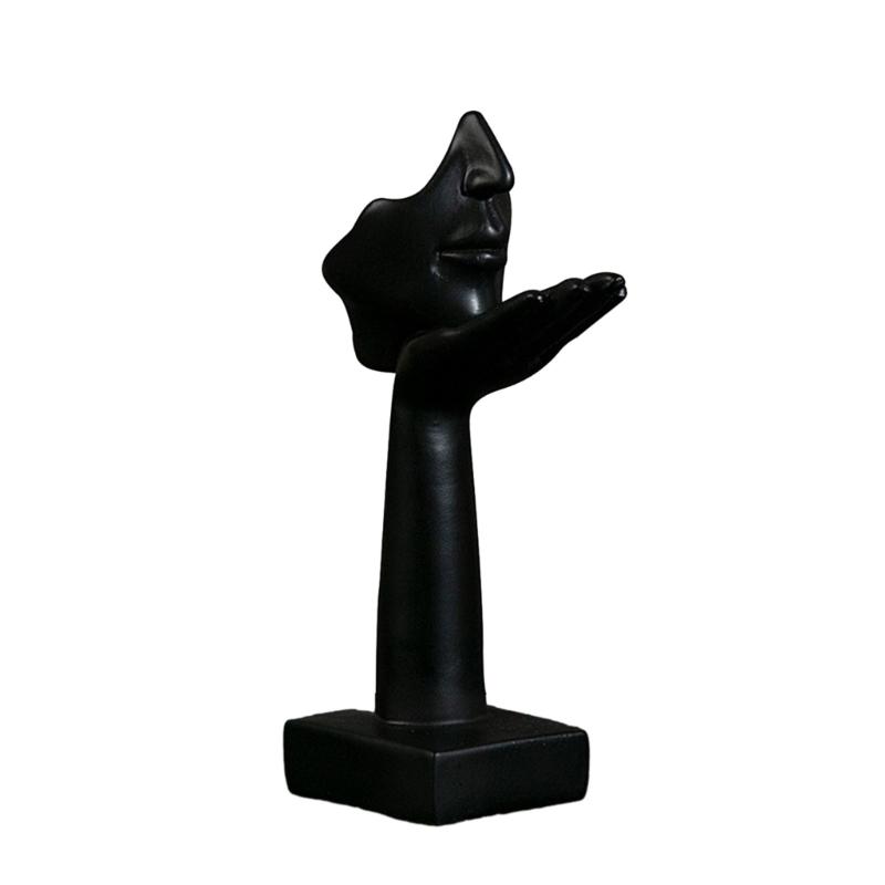 

Stylish Figurine Eye Catching Home Decor Great Addition to Your Living Space White and Gold Colors чорний