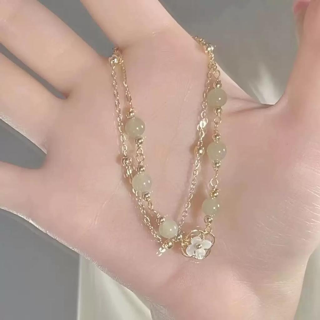 Bracelet Welfare Lotus Chinese Butterfly Ping An Ins Student Necklace Simple Girlfriend Hand