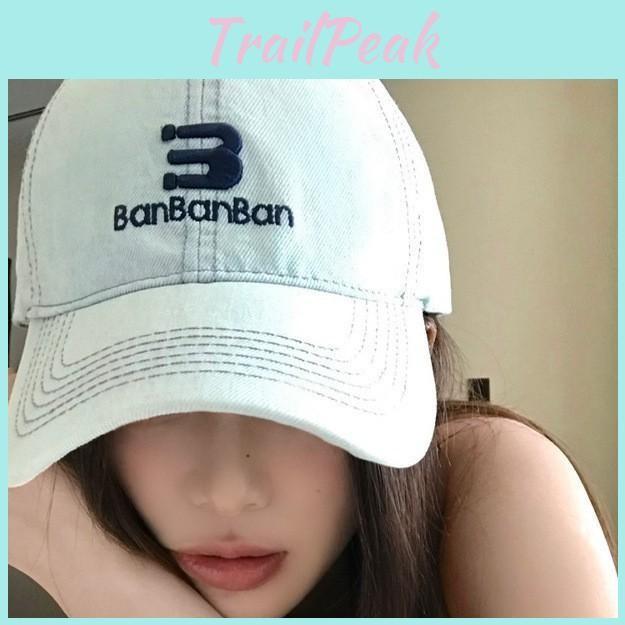 Ban Letter Casual Embroidered Baseball Cap Sun Protection Breathable Gift Hat