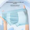 Men's Summer Silk Mesh Antibacterial Breathable Seamless Mid Rise Straight Lined Underwear