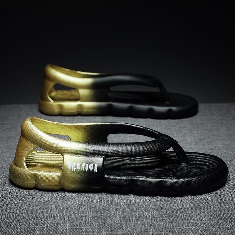 Fashion Mens Thong Sandals Summer 2025 New Mens Shoes Thick Bottom EVA Non-slip Slide Slippers Outdoor Indoor Couples Flip Flops