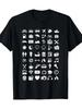 Travel Icon Language Travel Print Unisex Tshirt Comfortable Casual Crew Neck Short Sleeve Soft Unisex Aesthetic Clothing