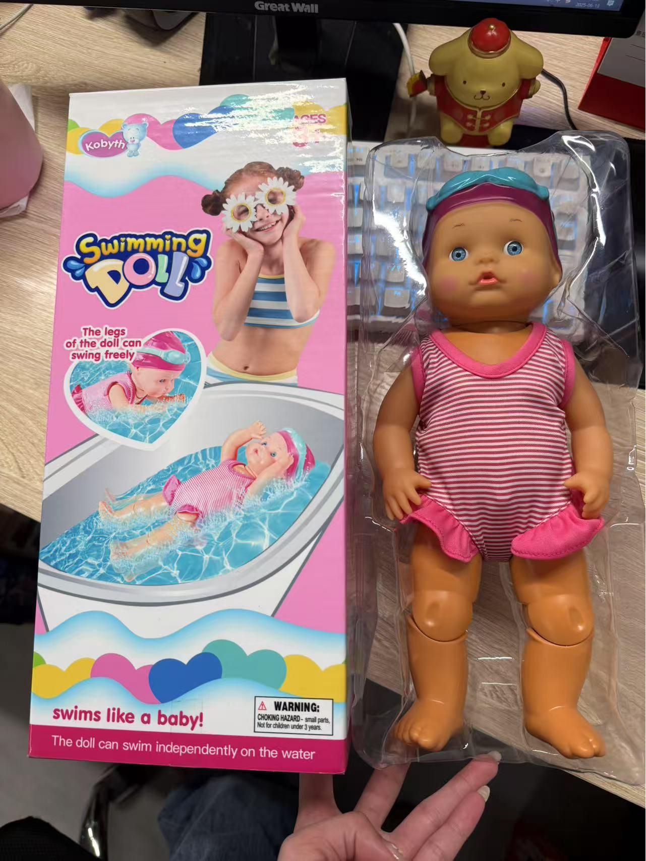 

В наявності: Нова інтерактивна пляжна та басейна електрична лялька для плавання для дітей