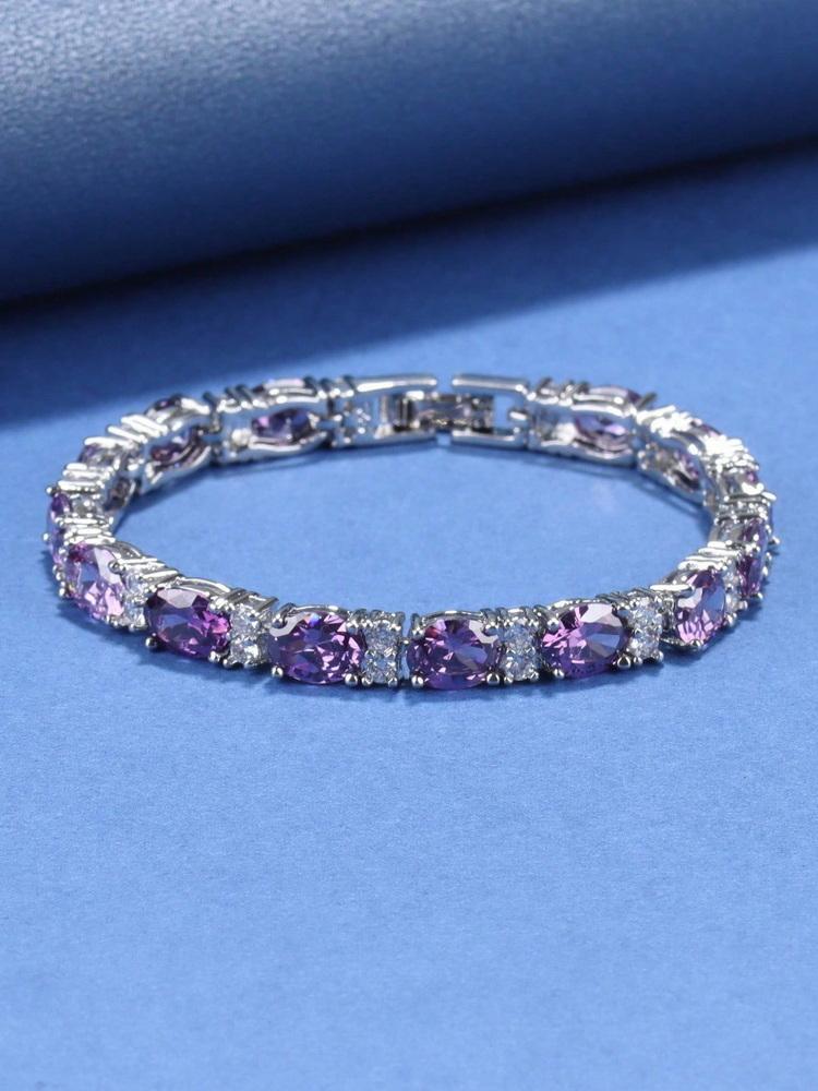 13-Colors   Luxury Bracelet Colorful Zircon Accessories Fine Jewelry For Woman Wedding-Party Gift
