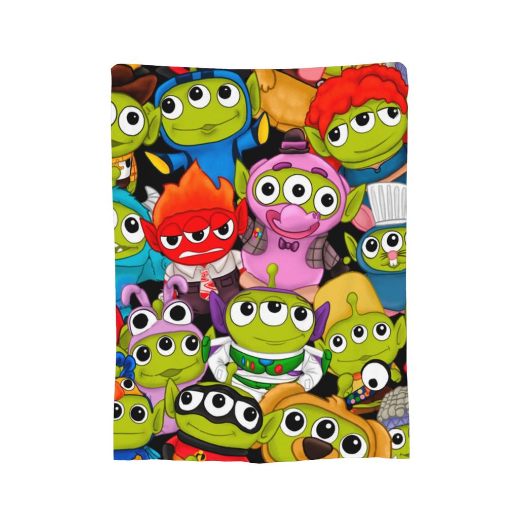 Mike Wazowski Monsters University Flannel Throw Blankets Monsters Inc Blankets for Sofa Bedroom Warm Bedroom Quilt,