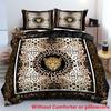 Leopard Print Pattern Quilt Cover Set Bohemian Luxury Style Bedding Cover Pillowcase Comforter Home Animal Theme Duvet Cover Set
