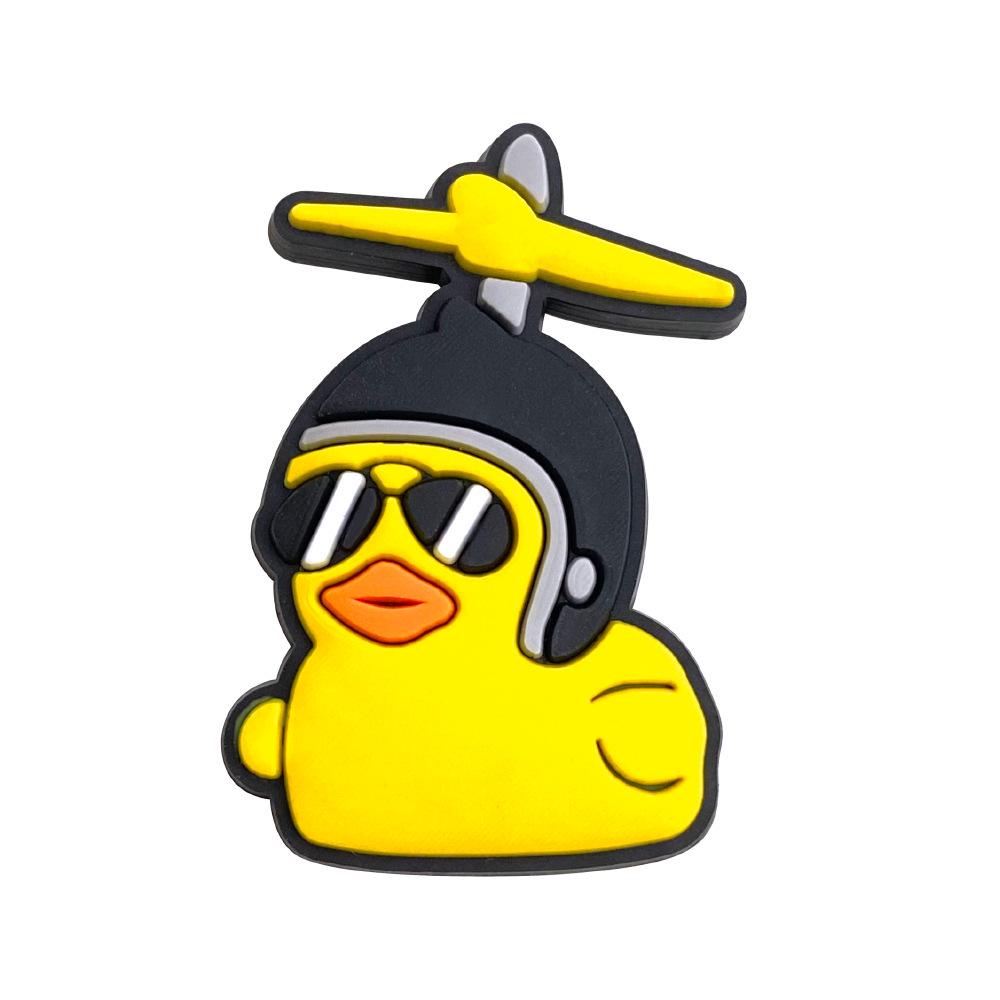 Little Yellow Duck Soft PVC Pen Holder - Detachable Student Accessory