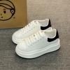 Little white shoes women's autumn versatile thick-soled small height-increasing shoes sports and leisure muffin board shoes