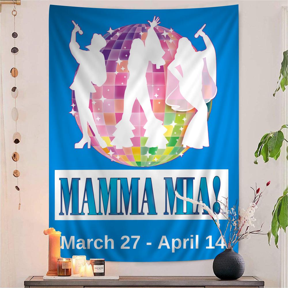 Mamma Mia Poster Klassieke TV Show Hippie Wandkleed Bohemian Wandtapijten Mandala INS Woondecoratie