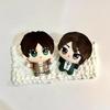 10cm Attack on Titan Mini Plüschtier Niedliche Eren Baumwollpuppe Yeager Mikasa Nunu Stofftier Geburtstagsgeschenk