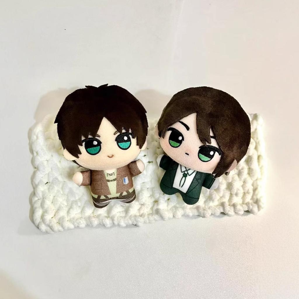 10cm Attack on Titan Mini Plüschtier Niedliche Eren Baumwollpuppe Yeager Mikasa Nunu Stofftier Geburtstagsgeschenk