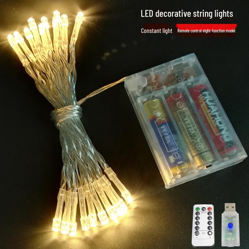 Solar-Powered LED Copper Wire Fairy Lights for Outdoor Decoration