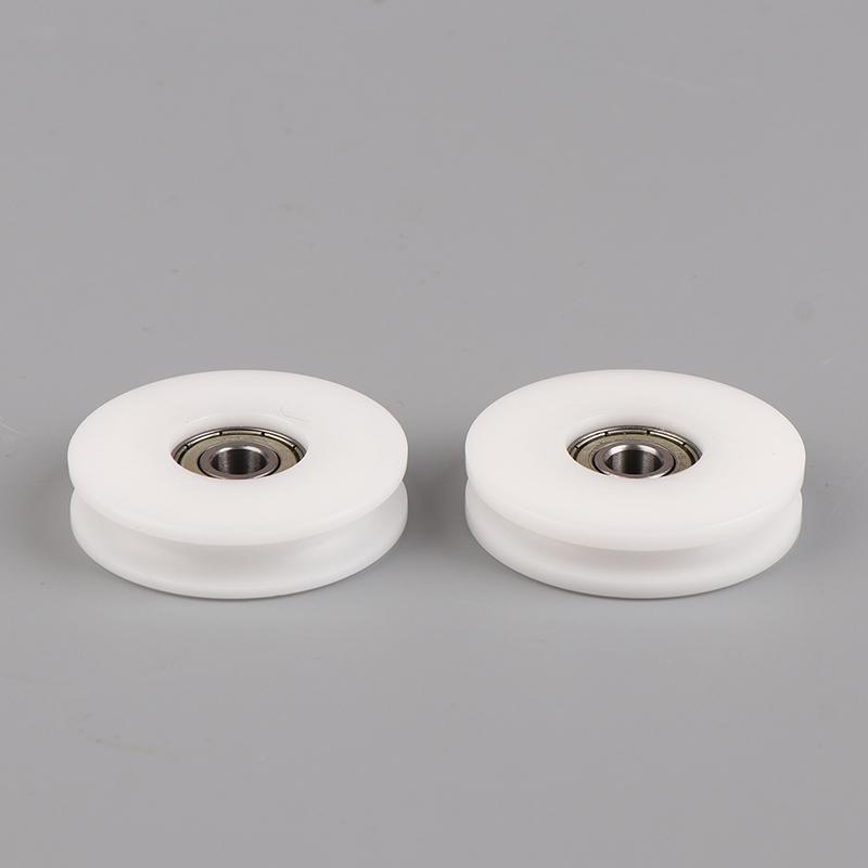 8*50*12Mm U Groove Roller Guide Wheel Pom Nylon Groove Wire Rope Bearing