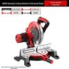 10-Inch High Precision Aluminum Alloy Miter Saw for Multifunctional Wood & Metal Cutting, 45 Degree Configuration.