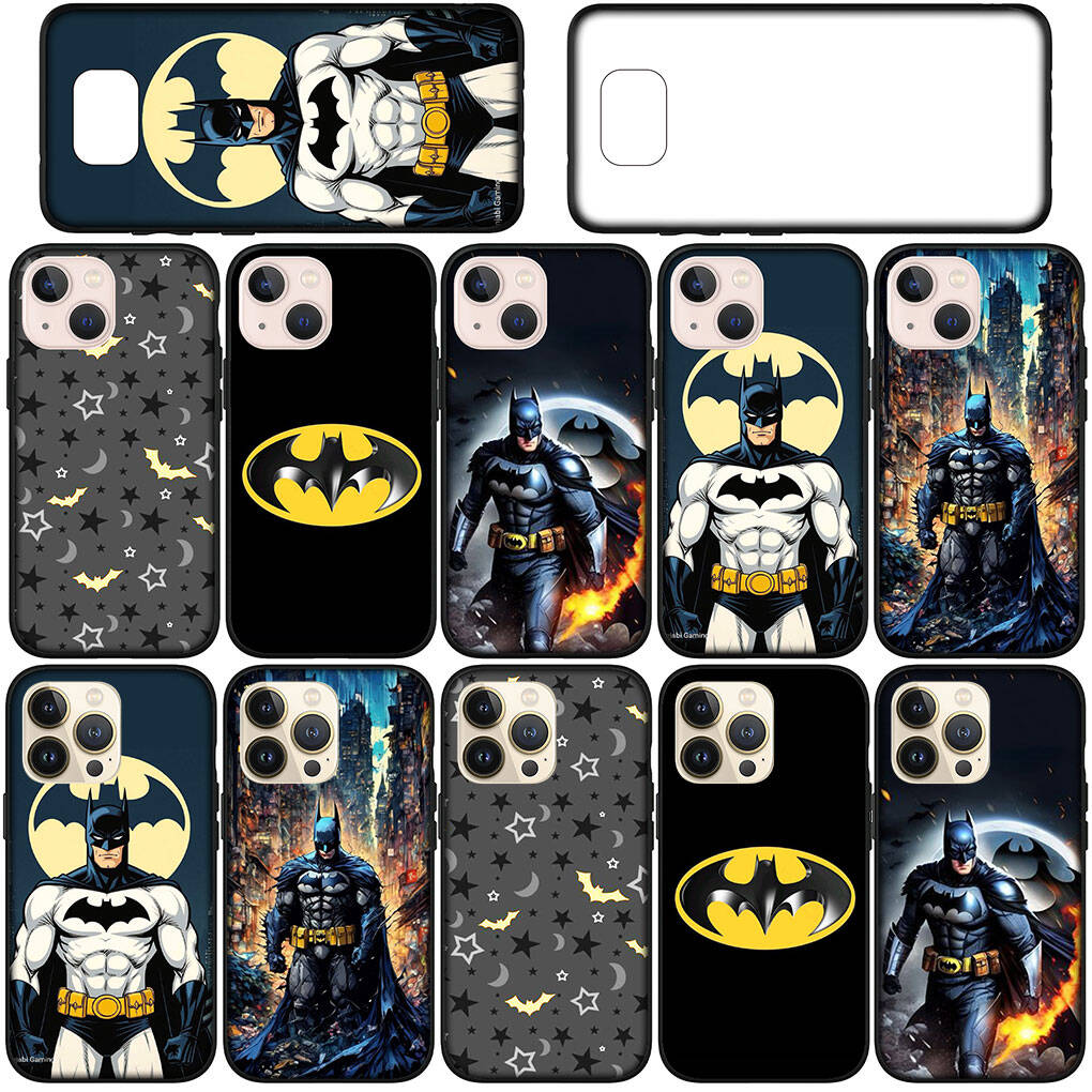 for Motorola Moto Edge 70 60 50 G54 G86 Samsung Galaxy S25 iPhone 17 16 15 Redmi Note 14 Pro Max Phone Case Cartoon Bruce Wayne Batmans Bat Man Cover