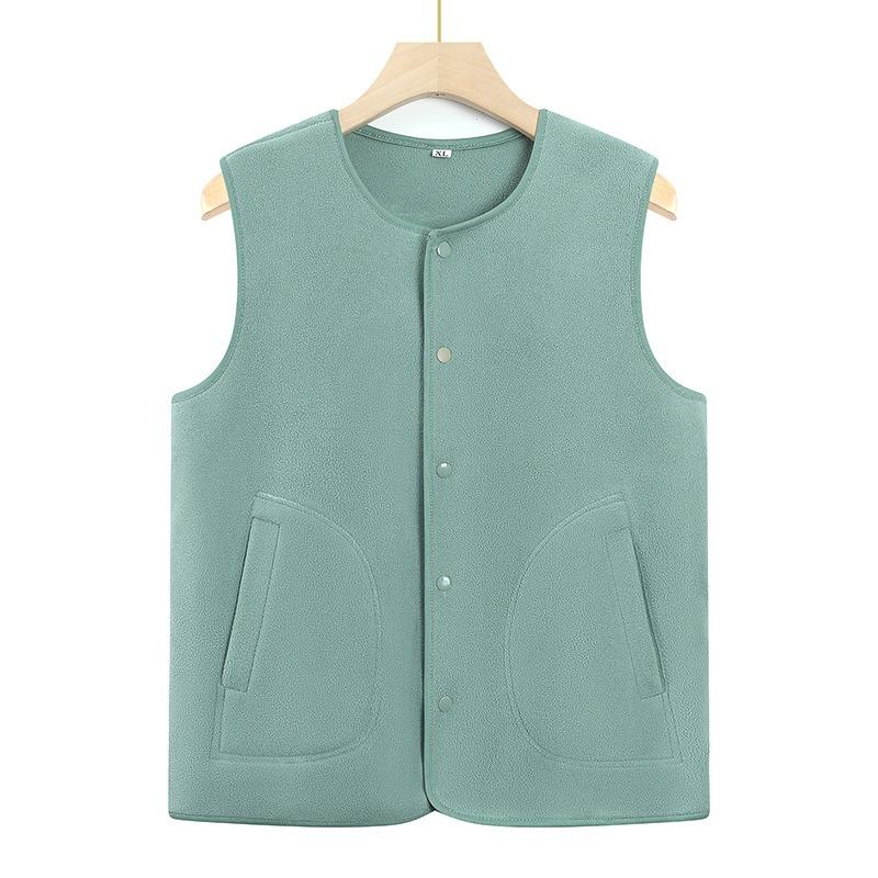 Damska kamizelka Rok 0 Kamizelka kardigan z polaru Jesienna kamizelka