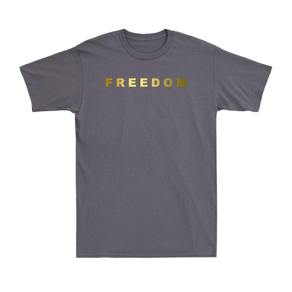 Freedom Charlie Usa Patriotic Memorial Remembrance Golden Print Unisexs Tshirt