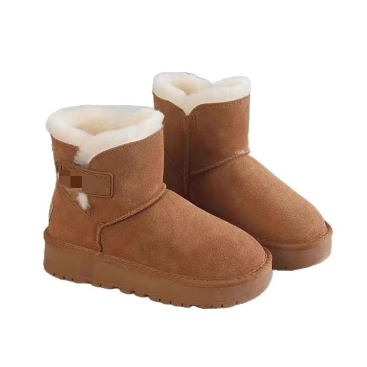 Non-slip shoes Plush integrated snow boots Winter new plush thickened warm cotton shoes