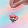 Cute Anime Girl Kasane Teto Keychain Accessories Bag Kawaii Manga Key Ring Chains Jewelry Fans Friends Birthday Gifts