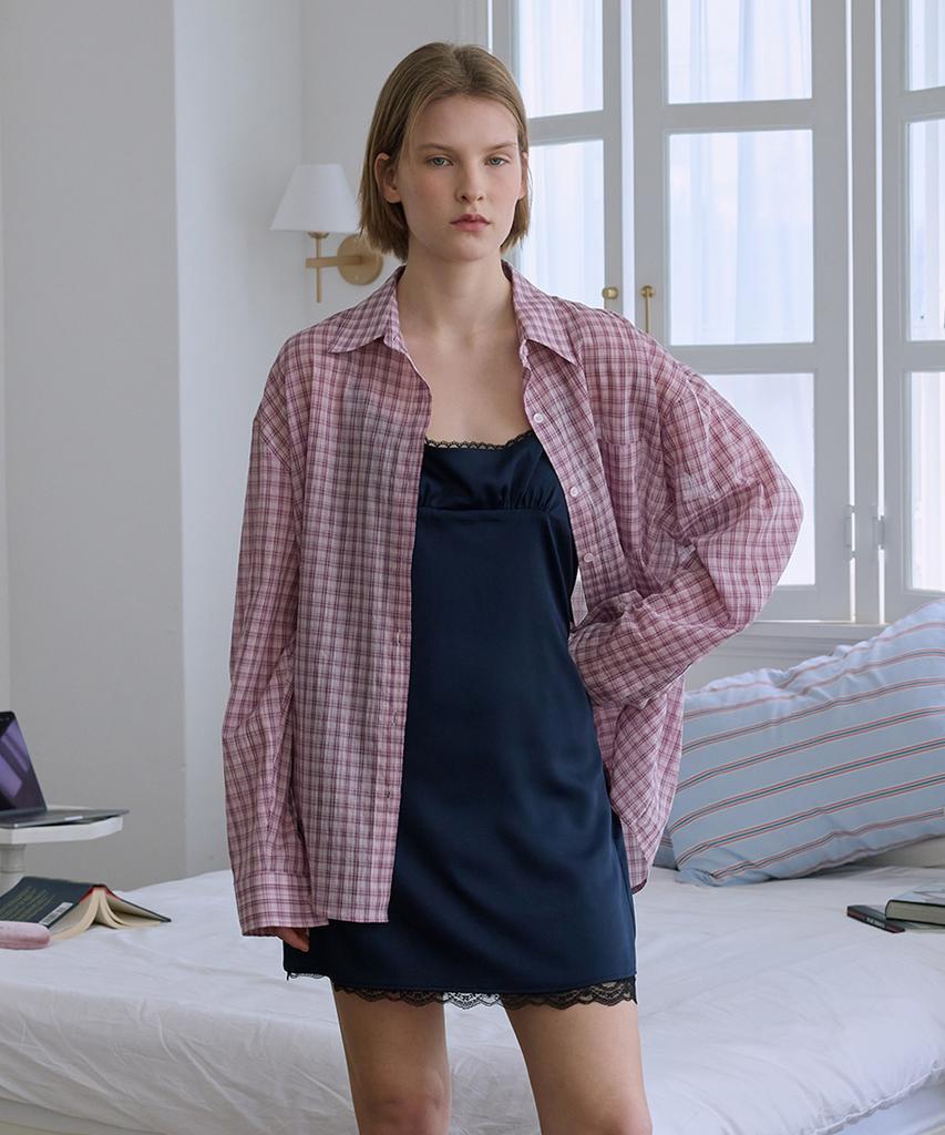 After Hours Lace Slip Mini Dress (Navy)