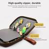 Carrying Case Lure Wallet Bag PU Leather Fishing Bag Outdoor Sports Jig Spinner Bag  Fly Fishing