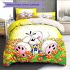 Diddl the Jumping Mouse3 Pattern Bedding Quilt Set  Home Decoration  Gift (1 * Duvet Cover + 2 * Pillowcase  Without Core)