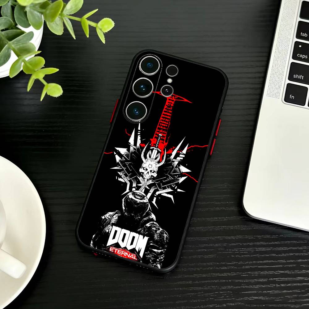 G-Game D-doom Phone Case For Samsung S26,S25,S24,S23,S22,S21,S20,Plus,Fe,Lite,Others Black Cover