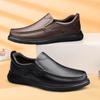 Mode Echtes Leder Herren Freizeitschuhe Vintage Stil Handgefertigt Weiche Sohle Slipper Atmungsaktiv Rutschfest Business Herren Laufschuhe