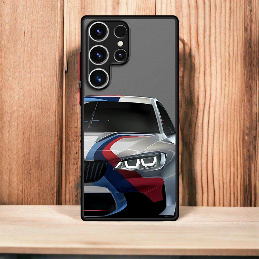 Cool WM Dream Car Tail Phone Case for Samsung Galaxy S23 S24 Ultra S22 S21 S20 S10 Plus S23 FE S9 Shockproof Matte Cover