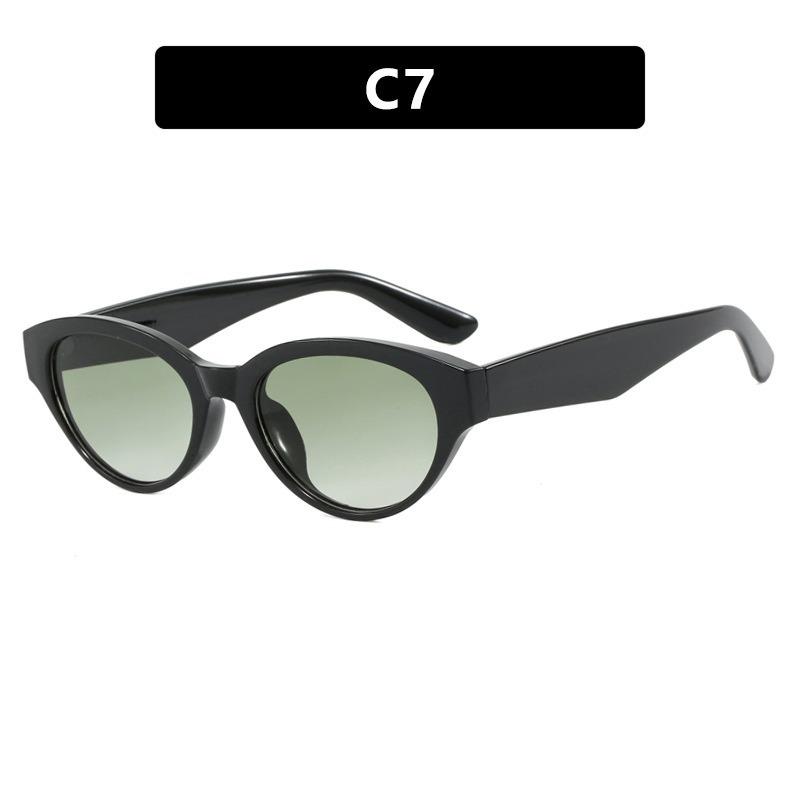 New fashionable cat-eye sunglasses for men and women, sophisticated minimalist casual outdoor versatile European and American UV-blocking sunglasses