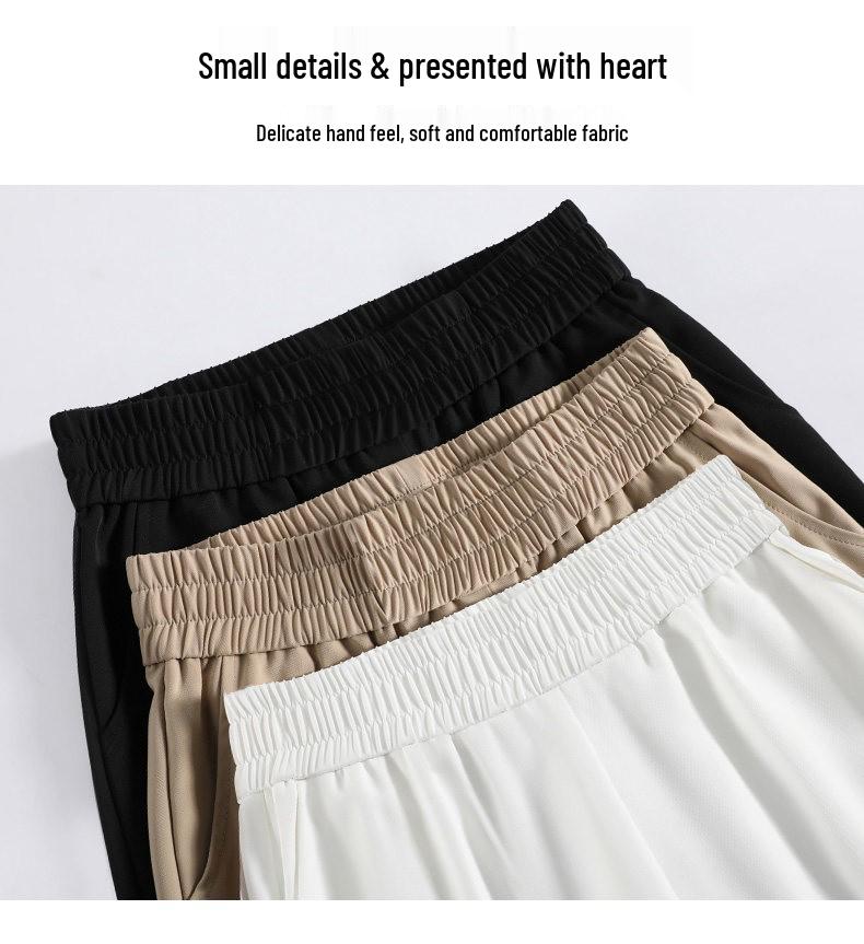 2026 Spring/Summer Women's High-Waist Wide-Leg Suit Pants - Lightweight and Loose Casual Style