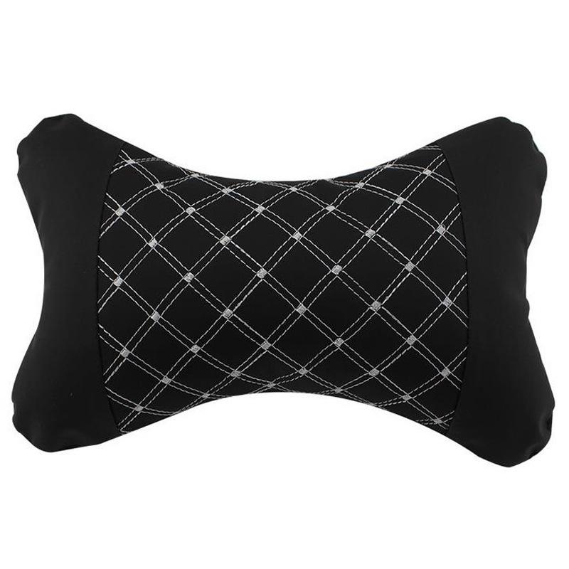 Universal Red Wine Car Neck Pillow & Lumbar Support Cushion for All Seasons, for Both Adults and Children.