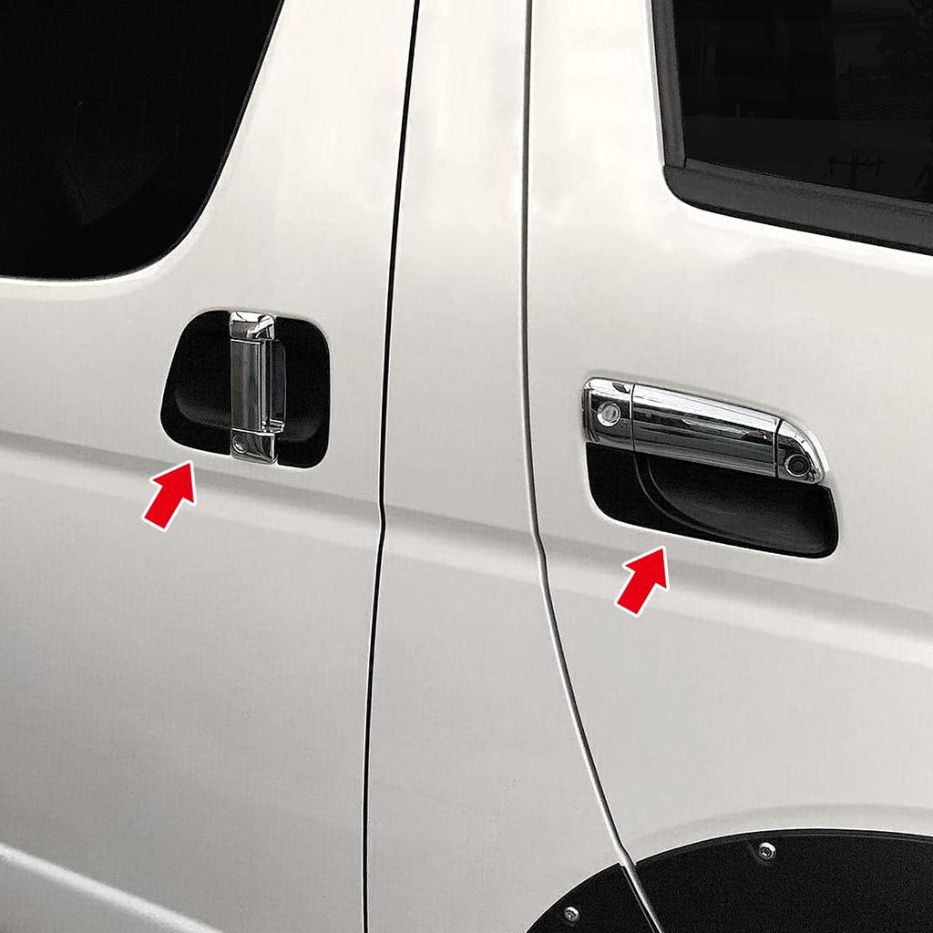 Hiace 200 Series RegiusAce 200 Series Door Handle Under Cover Custom Designed for Generation Door Handle Protector Scratch Scratch Exterior Custom 6P