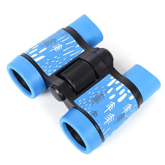 4x30 izable Fit Toy Binoculars For Kids Bird Watching Far And Near Educational Learning Hiking Childrens Outdoor Activity Play Toys