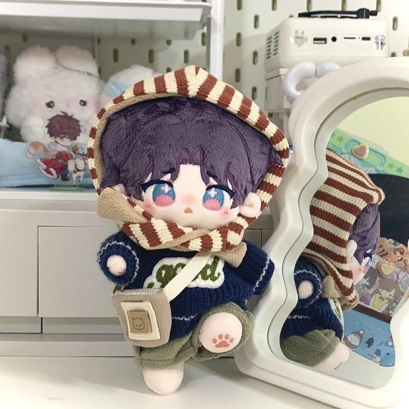 20cm Anime Game Love and Deepspa Rafayel Kawaii Cosplay Cotton Doll Body Cartoon Soft Plushies Dress Up Toy Figures Fans Gift