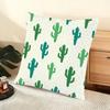 Cactus Pattern Cushion Cover Soft Short Plush Pillow Cover Smooth Cozy Texture Aesthetic Cushion Case Home Decor
