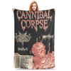 Coperta in Flanella Cannibal Corpse Band Heavy Metal Horror Calda Coperta in Peluche Morbido Copriletto per Letto Soggiorno Divano di Casa