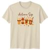 Autumn Sip Unisexs TShirt Pumpkin Spice Latte Fall Drinks