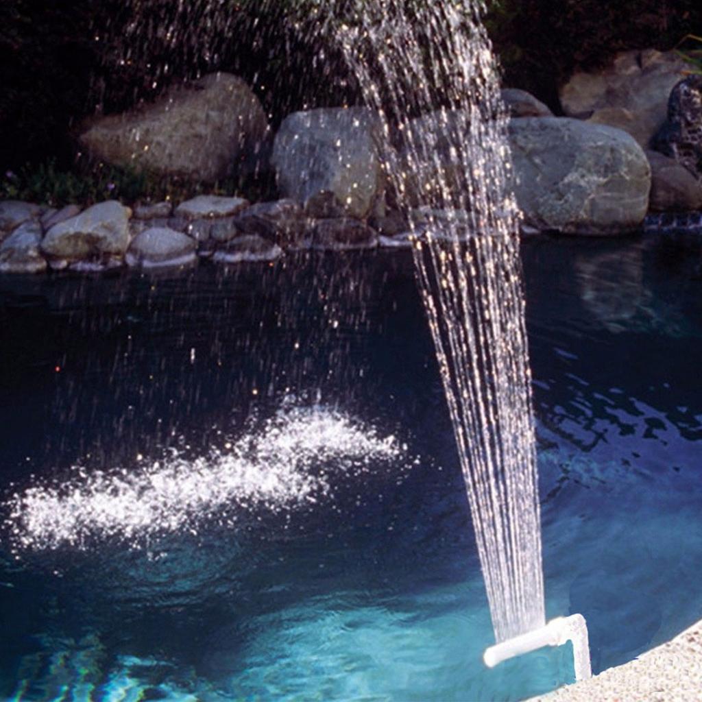 Fontane A Cascata Per Piscina Fontana Piscina A Parete A Forma Di Fiore - Sprinkler Regolabile 360°, Altezza Getto 5m, Materiale ABS Fontana A Fiore Decorativa