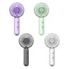 Portable Handheld Fan with LED Light USB Rechargeable Mini Fan with Hook 3 Speeds Brushless Motor Quiet Summer Gadget for Travel Office Outdoor