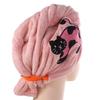 Coral Velvet Bath Hats Soft Turban Head Fashionable Quick Drying Cap  Shower Time