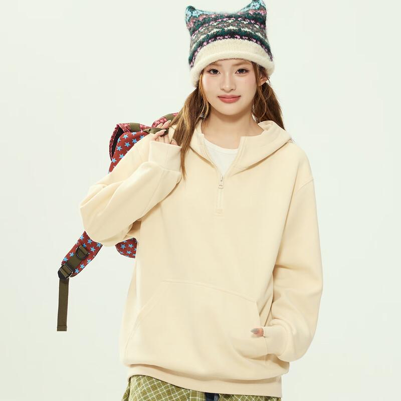 Warrior Men's Half-Zip Hooded Casual Sweatshirt