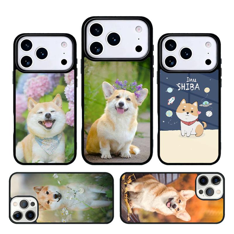 Animal Shiba Inu Dog Phone Case Cover for IPhone 11 12 13 14 15 16e 17 Pro Max Coque for IPhone 17 Air