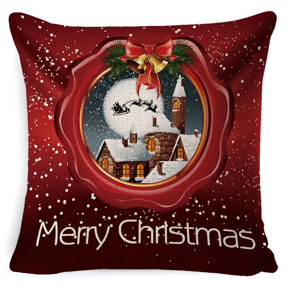 Pillowcase Christmas Pillowcase Light Luxury Pillowcase Ins Style Car Neck Cushion Office Lumbar Support