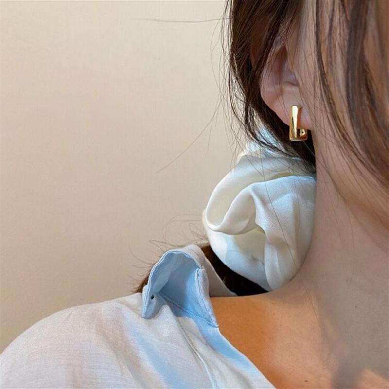 New Fashion U-shaped  Stud Earrings for Women Charms Jewelry Brincos Christmas Day Girl Gift