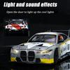 1/24 Scale M4 Alloy Model Car for Kids, Diecast Metal, Racing Car Toy, Sound Light, Boy Gift Collection