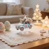 2D Flat Acrylic Easter Egg Bunny Scene Ornament For Festive Decoration