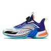Anta Comfortable Shock Absorbing Durable Mid-Top Kids Basketball Shoes Kids Sneakers White Blue Orange 312411111-1